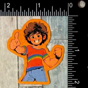 🌀10/$10🌀 Retro 80s Colorful Fun Reusable Waterproof Vinyl Sticker Decal